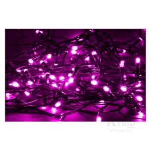 100 Luces lineal 7m musical fucsia