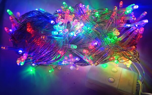 300 Luces lineal 21m multicolor musical cable transparente