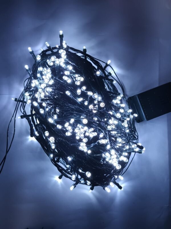 400 Luces lineal 28m musical blanco