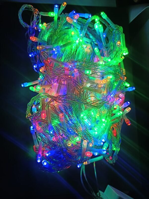 400 Luces lineal 28m multicolor musical cable transparente