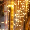Luces cascada led 300L 7.5m ámbar