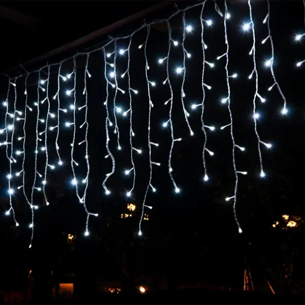Luces cascada led 200L 5m blanco