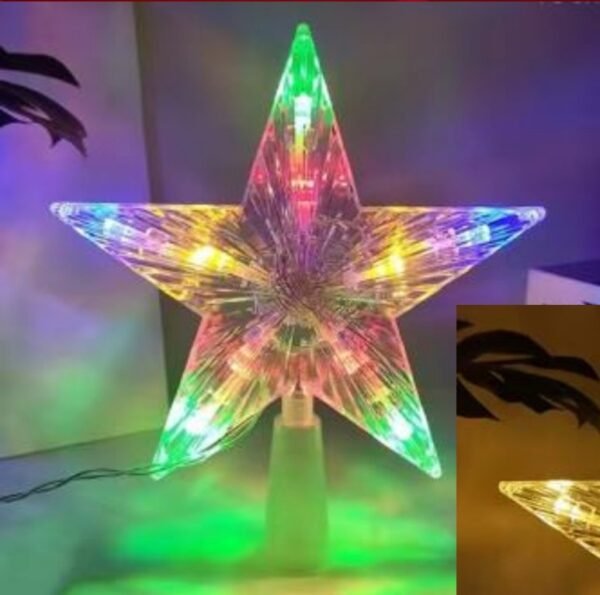 Estrella para árbol multicolor en caja